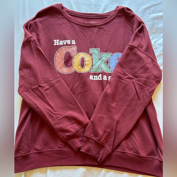 Coca-Cola Red Sweatshirt Large - Picture 2 of 4